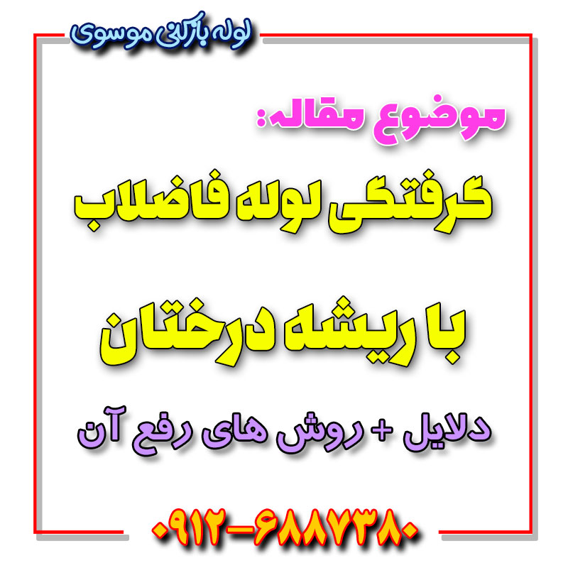 رفع گرفتگی لوله فاضلاب با ریشه درختان